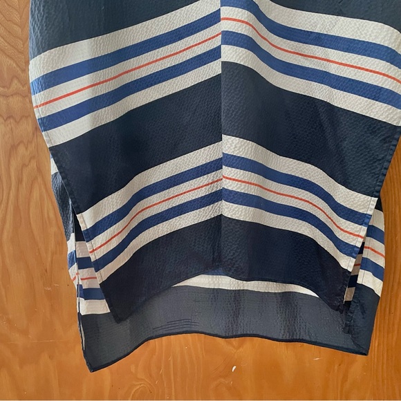 Calypso St. Barth puckered silk maxi caftan coverup, one size - Picture 7 of 10